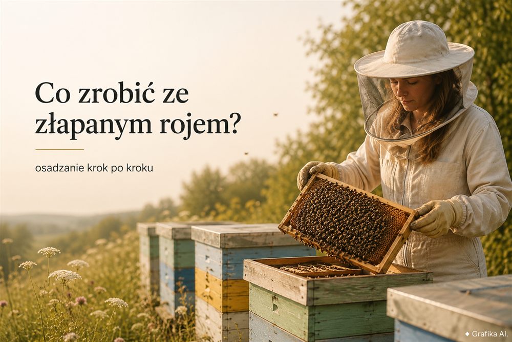 Co zrobić ze złapanym rojem pszczół? Osadzanie roju krok po kroku